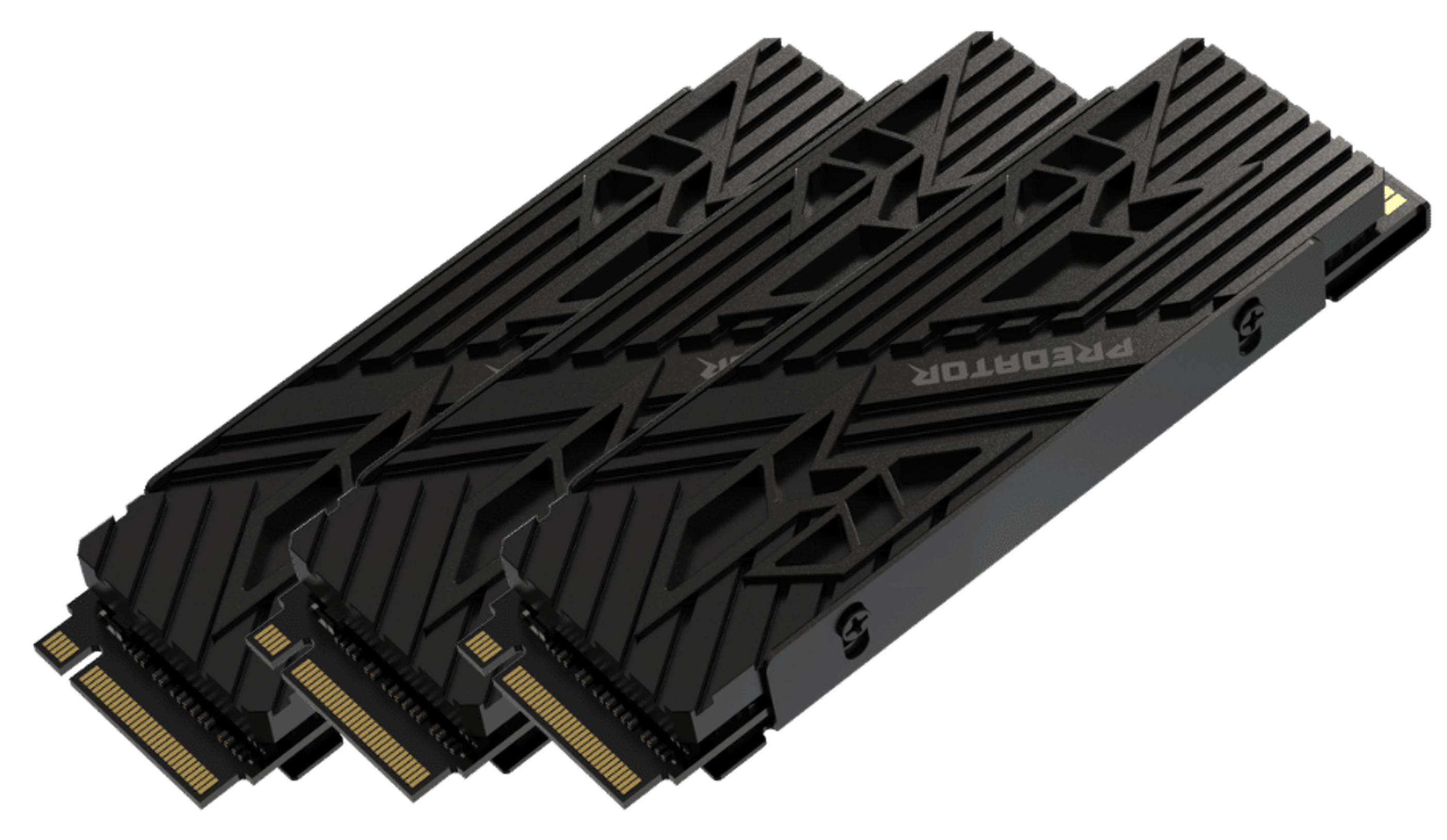 3x 4TB Predator GM7000 Heatsink PCIe 4.0 SSD